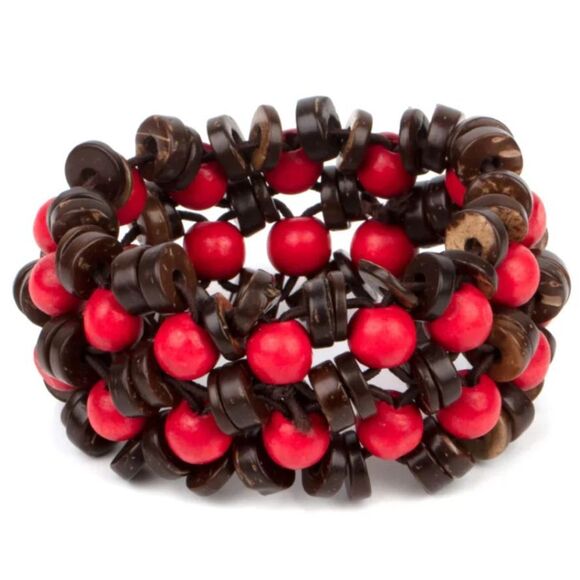 Tahiti Tourist Red Bracelet (21) - Picture 2 of 2